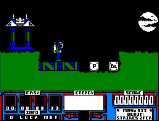 MASK III Venom Strikes Back - Amstrad CPC game screenshot (1988) by Gremlin Graphics